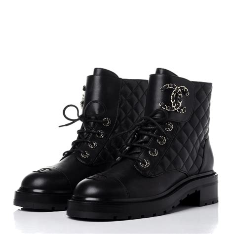 chanel combat boots 2014|chanel quilted combat boots.